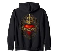 Sacred Heart of Jesus Catholic Christian Church Faith Zip Hoodie