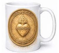 Sacred Heart of Jesus Catholic Christian Religious Coffee Mug Faith Gift Mug