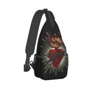 Sacred Heart Of Jesus Christ Crossbody Chest Bags Pockets Travel Pack Messenger Sports Teens Shoulder Bag Unisex