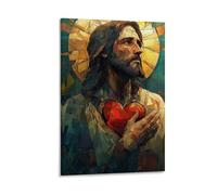 Sacred Heart of Jesus ChristWhether It's The Living Room Background Wall Study Or Bedroom This Poster Can Instantly Become The Visual Focus Perfectly Integrating Into Various Home Styles And Showcasin