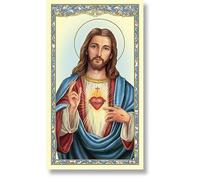 Sacred Heart Of Jesus Holy Card -Consecration-10 pack