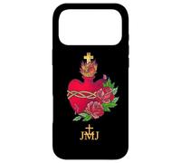 Sacred Heart of Jesus Mary Joseph JMJ Catholic Case for iPhone 17 Pro Max