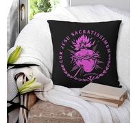 Sacred Heart Of Jesus Square Pillowcase Cushion Cover Pillow Case Throw Pillow Cover for Home Bedroom Car