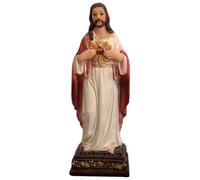 Sacred Heart of Jesus Statue, 5.12 Inch Resin Jesus Statue, Renaissance Jesus Christ Statue, Religious Jesus Figurine for Car Home Housewarming Present, Catholic Statues
