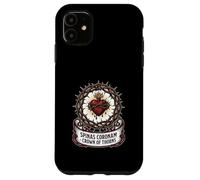 Sacred Heart of Jesus Thorn Crown Latin Mass Catholic Case for iPhone 11