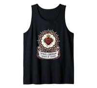 Sacred Heart of Jesus Thorn Crown Latin Mass Catholic Tank Top