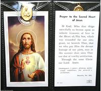 Sacred Heart ~ Prayer Card and Medal