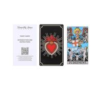 Sacred Heart Tarot Card Set - 78 Cards with Traditional & Graphic Designs Cardstock - Includes Instructions for Beginners & Experienced Readers