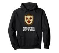 Sacred Immaculate and Most Chaste Heart Jesus Mary Joseph Pullover Hoodie