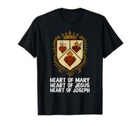 Sacred Immaculate and Most Chaste Heart Jesus Mary Joseph T-Shirt