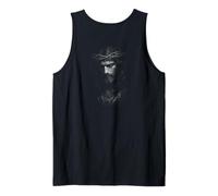Sacred Jesus with Crown of Thorns Portrait Backprint Tank Top