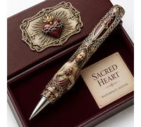 Sacred Legacy Faith-Inspired Keepsake Pen Collection, 6 Devotional Designs for Prayer Journaling, Christian Religious Pens for Prayer Journaling (St. Michael)，style-C