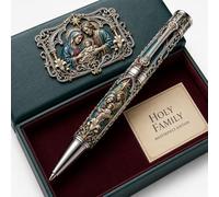 Sacred Legacy Faith-Inspired Keepsake Pen Collection, 6 Devotional Designs for Prayer Journaling, Christian Religious Pens for Prayer Journaling (St. Michael)，C