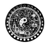 Sacred Matte Symbol Moon Phase Altar Tarot Card Pad Astrology Pendulum Chart Matte Divine Energy Healing Tarot Rubber Tablecloth