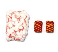 Sacred Moli, Pooja Dhaaga, Wrist Roll, Laccha, Raksha Sutra, Cotton Thread, Red and Yellow, Set of 2