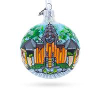 Sacred Monkey Forest Sanctuary, Bali, Indonesia Glass Ball Christmas Ornament 3.25 Inches