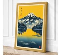 Sacred Mountain at Dawn Canvas Wall Art Print 36x24 Inch (91 x 61 cm)
