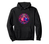 Sacred Nap Cat Stained Feline Sleeping Mosaic Pullover Hoodie