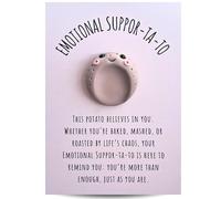 Sacred Nest Emotional Suppor-ta-to | Worry Stone for Anxiety Relief | Funny Pocket Hug Gift for Kids & Adults | Handmade Emotional Support Pebble | Mental Health Gift to Bring Peace & Smiles