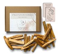 Sacred Nest Extra Premium Palo Santo -Large Pack- 170g SERFOR Certified Smudging Wood | 20-24 Chunky, High Resin Smudge Sticks | Wild Harvested,Peruvian Smudging Sticks |Energy Cleansing Incense Stick