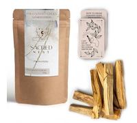 Sacred Nest Extra Premium Palo Santo & MP3 Ritual | 50g SERFOR Certified Smudging Sticks | 6X Chunky, High Resin Smudging Wood |Wild Harvested, Peruvian Smudge Sticks | Energy Cleansing Incense Sticks