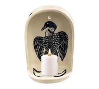 Sacred Niche, Meditation Wall Decor, Carved Home Accent, Deep Display Ledge and Minimal Design, Ideal for Elevating Spiritual Ambiance Supporting Statues Crystals Collections and Enhancing Interior