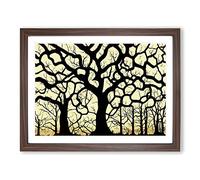 Sacred Oak Trees Framed Wall Art Print A2 Walnut