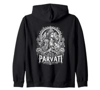Sacred Parvati Mountain Mother Himalayan Spirit Zip Hoodie