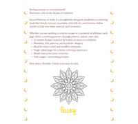 Sacred Patterns of India: A Mindfulness Coloring Book for Adults Featuring Mandalas, Folk Art & Traditional Indian Designs for Relaxation and Stress Relief