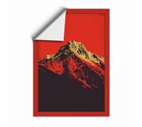 Sacred Peak Minimalist Unframed Wall Art Print A4 (29.7×21cm), Wall Decor for Living Room, Bedroom, Office & Home, Art Gift