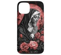 Sacred Prayer Red Roses rose moon Art Case for iPhone 13