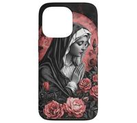 Sacred Prayer Red Roses rose moon Art Case for iPhone 13 Pro