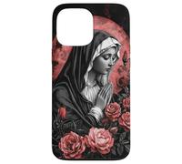 Sacred Prayer Red Roses rose moon Art Case for iPhone 13 Pro Max