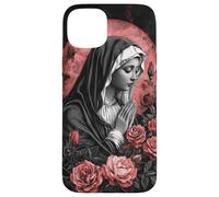 Sacred Prayer Red Roses rose moon Art Case for iPhone 15 Plus