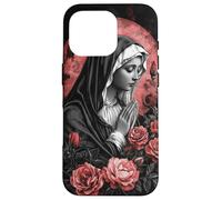 Sacred Prayer Red Roses rose moon Art Case for iPhone 16 Pro