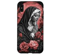 Sacred Prayer Red Roses rose moon Art Case for iPhone XS Max