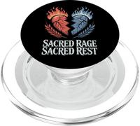 Sacred Rage Sacred Rest Mindfulness Emotional Balance PopSockets PopGrip for MagSafe