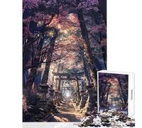 Sacred Sakura Shrine Path 1000 Piece Jigsaws for Teenagers Puzzle Improve Attention Span And Focus Peaceful Relaxing Leisure Fun (50x75cm)