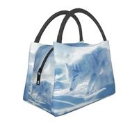 sacred snow wolf Insulated Lunch Bag for Women-Large Capacity,Leak-Proof & Easy to Clean for Work, Picnics, and Travel
