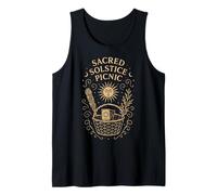 Sacred Solstice Picnic Spiritual Midsummer Nature Wicca Art Tank Top
