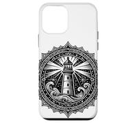 Sacred Spiritual Lighthouse Tattoo Style Mystical Mandala Case for iPhone 12 mini