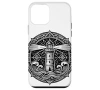 Sacred Spiritual Lighthouse Tattoo Style Mystical Mandala Case for iPhone 12 mini