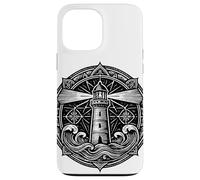 Sacred Spiritual Lighthouse Tattoo Style Mystical Mandala Case for iPhone 13 Pro Max