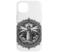 Sacred Spiritual Lighthouse Tattoo Style Mystical Mandala Case for iPhone 14 Plus