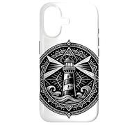 Sacred Spiritual Lighthouse Tattoo Style Mystical Mandala Case for iPhone 17