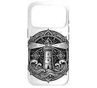 Sacred Spiritual Lighthouse Tattoo Style Mystical Mandala Case for iPhone 17 Pro