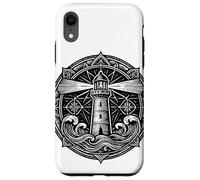 Sacred Spiritual Lighthouse Tattoo Style Mystical Mandala Case for iPhone XR