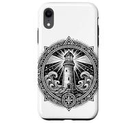 Sacred Spiritual Lighthouse Tattoo Style Mystical Mandala Case for iPhone XR