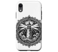 Sacred Spiritual Lighthouse Tattoo Style Mystical Mandala Case for iPhone XR