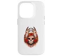 Sacred Sugar Skull Floral Ritual Art Case for iPhone 14 Pro
